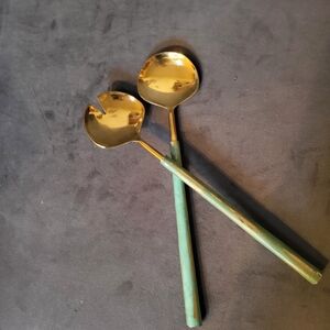 Elegant Brass and Copper Serving Utensils